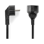 Fuj:tech 1-part extension cord, 5 m, black