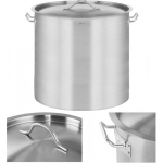 Royal Royal Catering Cooking pot with lid, stainless steel, for induction cooker, 98 L