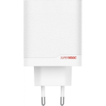 OnePlus SUPERVOOC 120W Dual Ports Power Adapter mains charger, white