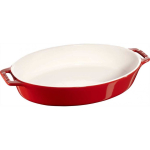 STAUB COOKING Oval ceramic plate 2.3 ltr, red