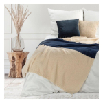 Eurofirany BLANKET/PLED/4 130X170 BEIGE+Black