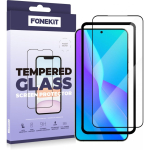 FoneKit Full Cover Tempered Glass, Samsung Galaxy S25+ / S24+, black