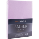 Sheet Sheet DecoKing Amber Light lilac, 180x200 cm, with elastic