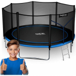 13 13 ft / 404 cm garden trampoline with external net and Neo-Sport ladder