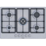 Bosch Serie 4 PGQ7B5K90 pliidiraud Roostevaba teras Sisseehitatud 75 cm Gaas 5 tsoon(id)