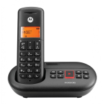 Motorola E211 Digitaalse juhtmeta tehnoloogia (DECT) telefon Helistaja ID Must