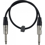 Fuj:tech 6,3 mm TS uros &ndash; 6,3 mm TS uros instrumenttikaapeli, 7 m, musta
