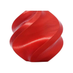 Bambu Bambu Lab PLA Silk+ plastika 1.75mm 1kg &ndash; komplekt korduvkasutatava spiraaliga &ndash; Kummi Punane