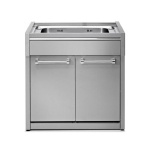 Stainless Stainless steel cabinet module with sink Steel Genesi G9S-L1G SS