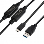 Microconnect USB3.1CA10AMP USB-kaabel USB 3.2 Gen 1 (3.1 Gen 1) 10 m USB C USB A Must