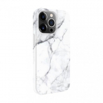 Case Case Evelatus Apple iPhone 14 Pro Premium Silicone case Customized Print Marble White