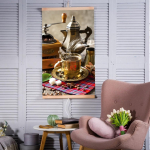 Infrared Infrared heater - flexible heating panel 430W TRIO design 5 coffee, dimensions 100x57cm
