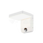 17W 17W LED outdoor wall light, white, 4000K, IP65, with motion sensor