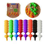 MASTERKIDZ Colored Jumbo Pins for STEM Board 64 pcs. - 8 colors