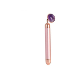 Palsar Palsar 7 Jade Roller Massager Electric Pink Handle and Amethyst Jade