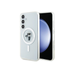 Original Original Front Panel Case Karl Lagerfeld KLHMS24SHGKCNOT for SASMSUNG S24 (MAGSAFE IML KC) Clear