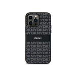 Case Case DKNY DKHCS24MPRTHSLK S24+ S926 black/black hardcase Leather Mono Stripe & Metal Logo