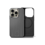 Case Case Mercedes MEHMP16X23SUVSA iPhone 16 Pro Max 6.9" gray/grey hardcase Silicone Vertical Tonal Stripes MagSafe