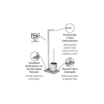 Wenko Toilet paper and toilet brush holder, GRANITE - 2 in 1, WENKO
