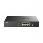 D-Link DGS-1010MP/E v&otilde;rgul&uuml;liti Mittejuhitav L2 Gigabit Ethernet (10/100/1000) Power over Ethernet tugi 1U Must