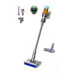 Dyson V12 Submarine Kolm-&uuml;hes pulberimeja Patarei Kuiv & m&auml;rg HEPA Kotita 0,35 l Nikkel, Kollane