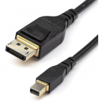 Videokaabel Videokaabel DisplayPort M - DisplayPort M, DP v 1.4, 2m, kullatud pistikud, must, 8K@60Hz, 32.4Gb/s