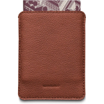 Woolnut Leather Sleeve for Passports -passitasku, konjakki