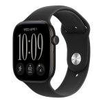 Apple Watch Series 12 (GPS + Cellular) 46 mm musta alumiiniumkorpus ja must sportlint, M/L