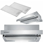 K&ouml;&ouml;giteleskoopkap K&ouml;&ouml;giteleskoopkap 60 cm Berdsen BT-240 INOX
