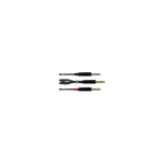 Cordial CFY 1.5 VPP audiokaabel 1,5 m 2 x 6.35mm 6.35mm Must