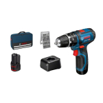 Bosch GSB 12V-15 1300 RPM Must, Sinine