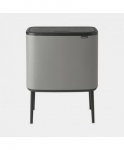 Brabantia Waste Bin Bo Touch Bin Mineral Concrete Grey, 3 x 11 L