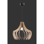 Trio Wood pendant lamp, E27, 44 cm, brown