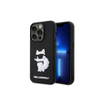 Karl Karl Lagerfeld Apple iPhone 14 Pro 6.1 hardcase Rubber Choupette 3D Black