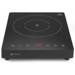 Hob Hob Portable induction cooker with touch panel, 1 Black Line heating zone, dia. 22 cm 2000 W - Hendi 239391