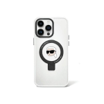 Karl Karl Lagerfeld KLHMP15XHMRSKHH iPhone 15 Pro Max 6.7" white hard case Ring stand Karl Head MagSafe