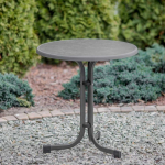 Garden Garden table Dine & Relax 60 cm pizarra / anthracite 3 legs PATIO