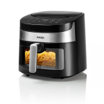 Haeger AF-D80.008A frit&uuml;&uuml;r &Uuml;ksik 8 l Eraldiseisev 1800 W Kuuma&otilde;hu frit&uuml;&uuml;r Must, H&otilde;be