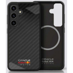 Red Red Bull Red Bull Red Bull Real Carbon Fiber Shiny Logo MagSafe Samsung Galaxy S25 phone case black
