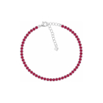 Brilio Brilio Silver Tennis Bracelet with Fuchsia Cubic Zirconia BRC171WBO