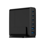 Gembird TA-UC-2A4C-PD75-01-BK mobiilseadme laadija Universaalne Must Vahelduvvool Kiirlaadimine Hoonesisene