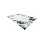 Tropiline Tropiline vaip ARLEN LEAVES2 v&auml;rvi valge k&ouml;&ouml;giviljade stiilis troopiline 80x150 Hakano
