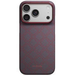 PITAKA Edge Argyle MagSafe kate iPhone 18 Pro / 17 Pro, sinine-punane