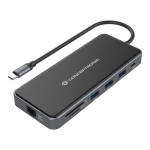 Conceptronic DONN15G s&uuml;learvuti dokk ja pordireplikaator Juhtmega &uuml;hendatud USB 3.2 Gen 1 (3.1 Gen 1) Type-C Hall