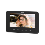 Orno Video monitor, hands-free, color LCD 7" for INDI and SCUTI sets, gate opener, intercom, black