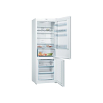 Bosch KGN49XWEA Series 4, Freestanding fridge-freezer with freezer compartment below, 203 x 70 cm, White