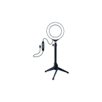Puluz LED ring lamp 12cm, with tripod table stand up to 24.5cm, USB, RGBW