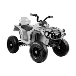 Lean Lean Cars Quad Bike on Battery BDM0906 Inflatable Wheels White