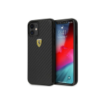 Ferrari FERCAHCP12SBK iPhone 12 mini 5.4 Black/Black On Track Real Carbon Hard Case
