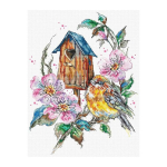 luca luca S Cross stitch kit "Feathery Wonder" 20x27cm SLETIL8996